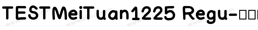 TESTMeiTuan1225 Regu字体转换